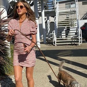 Isabel Marant Andor Pink Dress as seen on Jennifer Anniston